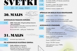 Atpūtas un ceļojumu piedāvājumi 30.05.2025 - 31.05.2025 Aizkraukles novada svētki Aizkraukles novada TIC